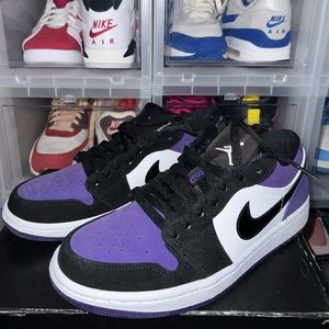 EUC Jordan 1 low court purple men’s size 7.5